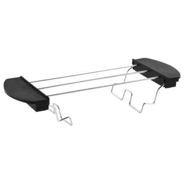 Imagem de Torradeira, suporte de torradas de aço inoxidável, suporte de torradeira de aço inoxidável, suporte dobrável para torradas com alça para torradas antiqueimaduras para torradeira com 2 fatias