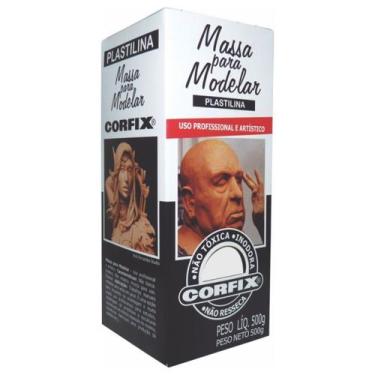 Imagem de Massa para Modelar 500gr 301 Branco Corfix, 301, Branco