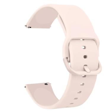 Imagem de XLCZMYL Pulseira de silicone de 20 mm para Amazfit GTS 4 2 Mini/GTS 3/2e para Amazfit Bip 3 Pro/Bip U Pro/Bip Lite/Bip S Lite, rosa claro, para Amazfit Bip Lite