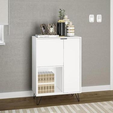 Imagem de Aparador Cayman 750 2 Portas 1 Nicho com pés de metal - Politorno, Leg