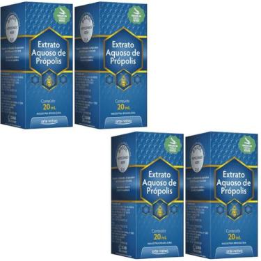 Imagem de Kit 4 Extrato de Própolis Verde Aquoso 20ml cada - Arte Nativa