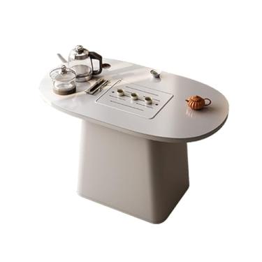 Imagem de Mesa de Chá Mesa de centro de placa de pedra Mesa de jantar Mesa de centro Kung Fu Sala de estar Escritório Armazenamento Mesa Lateral(Médio)