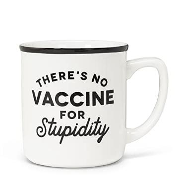 Imagem de Abbott Collection 27-2021-120 Caneca de texto sem vacina, 10 cm de altura, branca/preta