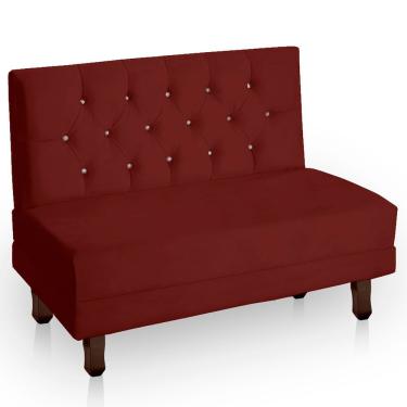 Imagem de Canto Italy Confortável Para Apartamento Cozinha E Restaurantes Suede Cor Marsala