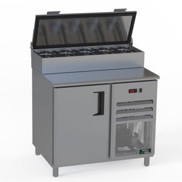 Imagem de Balcão Condimentador Sobreposto Refrigerado Venâncio 100cm Linha Prime Inox 220v Pcfrhp10-39934