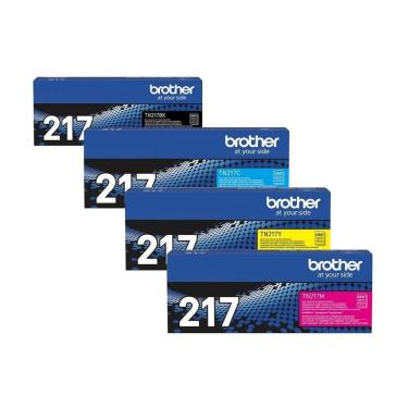 Imagem de Kit 4 Toner Brother Original Tn217 Tn-217 Mfcl3750cdw Hll3210cw Dcpl3551cdw 217bk 217y 217m 217c
