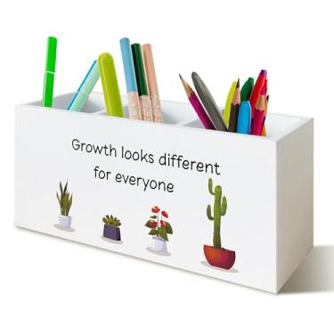 Imagem de UNCDLV Organizador de mesa, suporte de lápis para escritório, escola, dormitório e penteadeira, acessórios de mesa, suporte de pincel de maquiagem 852