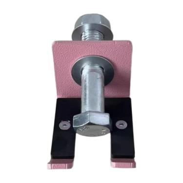 Imagem de Pegciuho Suporte de barra de armazenamento para rack de agachamento, suporte de barra de peso resistente, Rosa