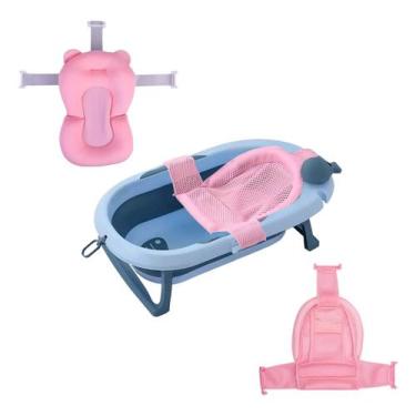 Imagem de Banheira De Bebê Com Termômetro, Redinha E Cama Confortável - Tibaby, 
