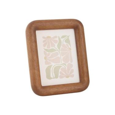 Imagem de Porta Retrato De Mesa E Parede Decorativo Madeira Natural 15x20cm - Ca