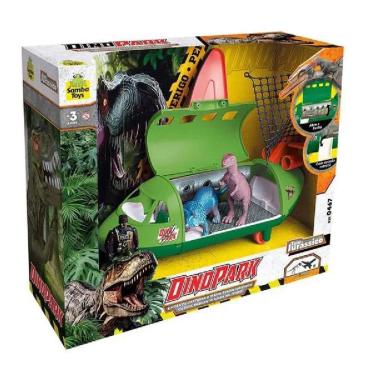 Imagem de Avião Jurássico Samba Toys com 5 Peças