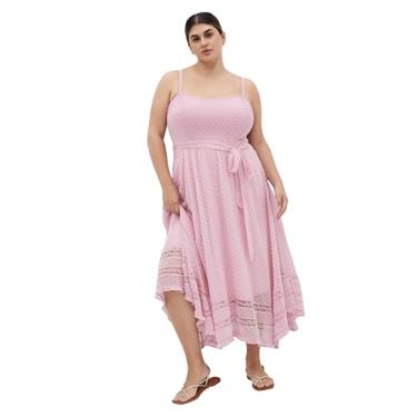 Imagem de City Chic Vestido feminino plus size - Flirty Nature, rosa, 52