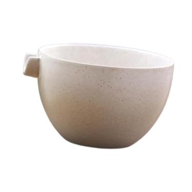Imagem de WeiLaiKeQi Tigela de chá de porcelana tradicional Chawan Matcha tigela de mistura feita à mão para presente de preparação de Matcha japonês, Branco