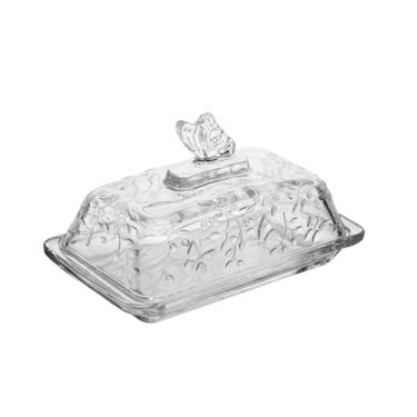 Imagem de LYOR - Manteigueira com Tampa New Butterfly 18cm x 10cm x 10,8cm Cristal Ecológico