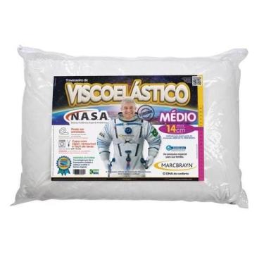 Imagem de Travesseiro Nasa Viscoelástico Antialérgico - Marcbrayn
