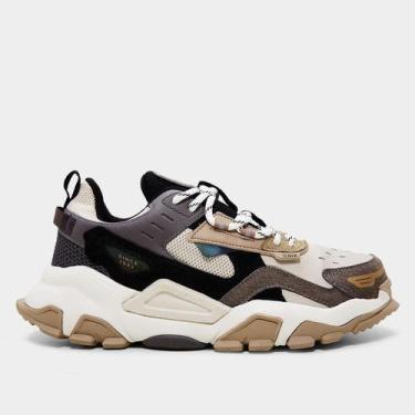 Imagem de Tênis Couro Qix Trek, Bege, Preto, 41