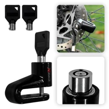 Imagem de Trava de Disco Cadeado Bloqueio Tranca Antifurto para Moto e Bicicleta
