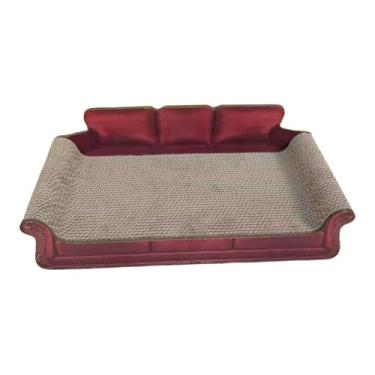 Imagem de Baoblaze Arranhador para gatos, arranhador para gatos, sofá-cama, proteção para carpetes e sofás, brinquedo para animais de estimação, cama de papelão para, Vermelho