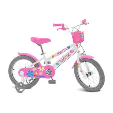 Imagem de Bicicleta Aro 16 Sweet Flower Branca - Bandeirante