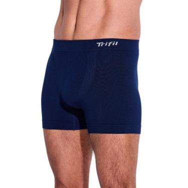 Imagem de Cueca Boxer Box Trifil Respirável Sem Costura Cintura Elástica Modal, 