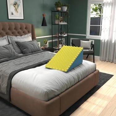 Imagem de Travesseiro Anti Refluxo Suave  Encosto Triangular com Espuma Tipo Cas