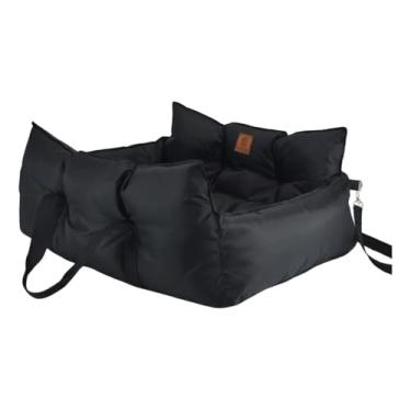 Imagem de Cama Lavável Ferpa Pets Portátil Com Alças Para Passeio Viagem Casa ou Carro (Preto, P)