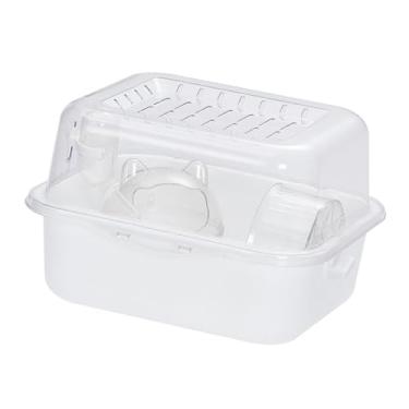 Imagem de Generic Gaiola para hamster pequeno habitat para animais de estimação suprimentos transparentes confortáveis compactos para ouriço porquinho-da-índia fácil de, com Acessórios