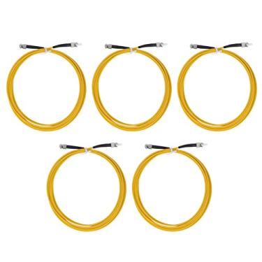 Imagem de Cabo de Fibra óptica 5PCS ST a ST 3 Metros de Extensão de Fibra óptica Cabos de Rede de Sistemas de Rede Cabo de Internet Sem Halogênio Revestimento LSZH Cabo de Extensão de Fibra