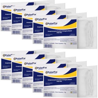 Imagem de Kit 10 Compressa de Gaze Estéril Algodonada 15cm x 60cm