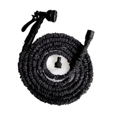 Imagem de Mangueira Magica 30M Flexivel Irrigação E 7 Tipos De jardim(preto.)