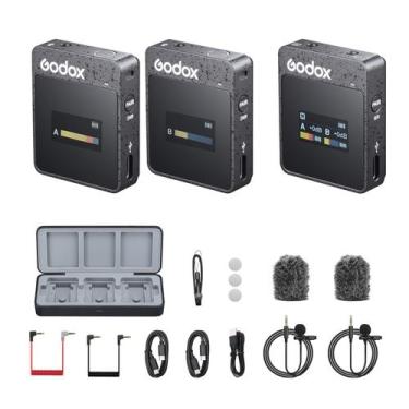 Imagem de Sistema de microfone sem fio Lavalier Godox MoveLink II M2