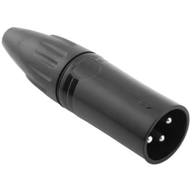 Imagem de Plug XLR Canon Macho Em Linha Para Montagem De Cabos - Theodor