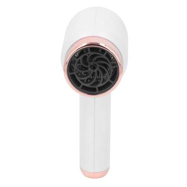 Imagem de Secador de Cabelo Iônico Sem Fio, Secador Portátil de Secagem Rápida para Dormitório Doméstico, Modos Quente e Frio, Motor de Alta Potência, Ideal para Viagens (WHITE)
