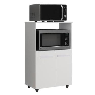 Imagem de Balcao Multiuso 2 Fornos 60 cm Tais Mobbs - Moblis Móveis, Branco