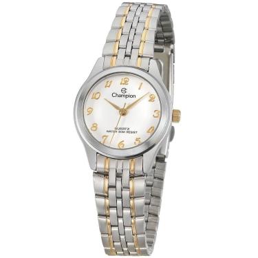 Imagem de Relógio Champion Feminino Analógico Prata Dourado Ch25276b