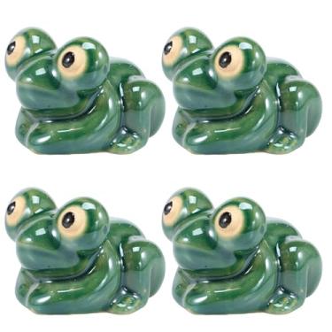 Imagem de FALESOUL Tampas de parafuso de vaso sanitário de sapo, 2 peças de tampas de parafuso de vaso sanitário decorativas, enfeites de peças de reposição de parafuso de vaso sanitário de sapo de cerâmica