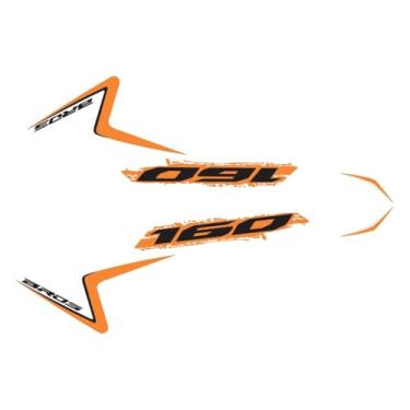 Imagem de Kit Protetor Adesivo Compatível NXR Bros 160 Laranja