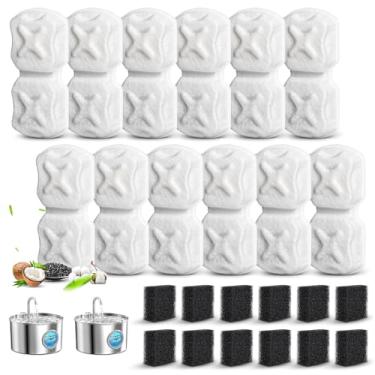 Imagem de Conjunto de 12 Filtros de Reposição para Bebedouros para Gatos de 2,2 L/74 oz