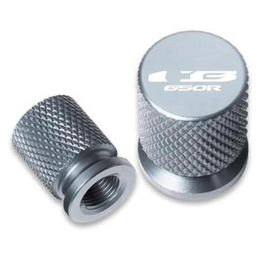 Imagem de Compatível com CB 650R CB650 R CB650R Todos os Anos Acessórios de Alumínio CNC Roda Pneu Tampa de Haste de Válvula (Titânio)