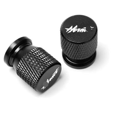 Imagem de 2 peças CNC haste de válvula de pneu de roda tampas herméticas para motocicleta compatível com Hornet CB600F CB600 CB599 Goldwing Gl1800 Hornet 600 (preto)