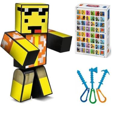 Imagem de Boneco minecraft mel streamer 25cm youtuber gamer articulado - BONISHO