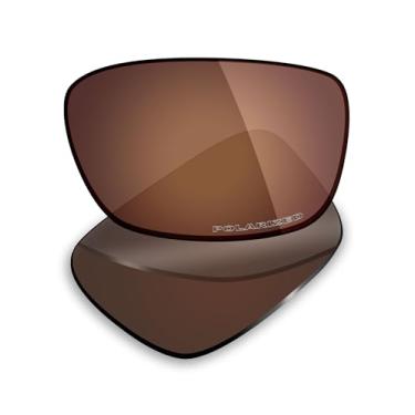 Imagem de Mryok Lentes de reposição ultra polarizadas para óculos de sol Oakley Drop Point OO9367, HD Polarized, proteção UV, resistente a impactos e ajuste perfeito - marrom bronze