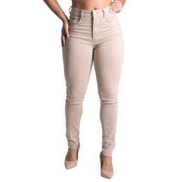 Imagem de Calça Sarja Sawary Levanta Bumbum - 277777 - 46, Bege, 46