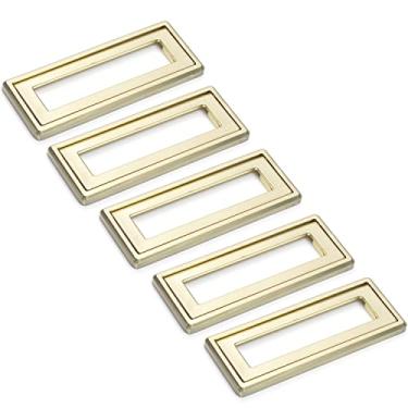 Imagem de Puxador criativo para móveis - Puxador de porta de armário invisível moderno puxadores de gaveta simples, fivela plana de tatami para guarda-roupa armário de sapatos cozinha (cobre escovado, 96 mm)