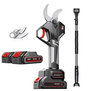 Imagem de Tesouras de poda elétricas, tesouras de poda elétricas de 21V, podador elétrico alimentado por bateria sem fio com motor sem escova, diâmetro máximo de 50 mm/1,97 pol.