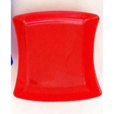 Imagem de Prato de plástico vermelho - PeG plásticos