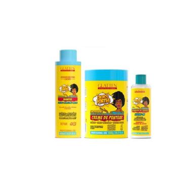 Imagem de Glatten Cachos Fortes Shampoo e Creme de Pentear e Leave-in