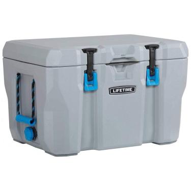 Imagem de Cooler Caixa Térmica Portátil 55 Litros com Porta Copos, LIFETIME 90820, Cinza