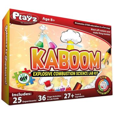 Imagem de Kit de 50 experimentos científicos para crianças de 8 a 12 anos com 25 tokens de Playz...