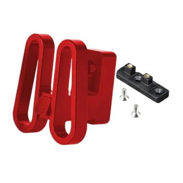 Imagem de Generic Adaptador de de Bagageiro Frontal, Suporte para Cesto de Bicicleta, Suporte para Bagageiro Frontal, Peça de Ciclismo, Vermelho